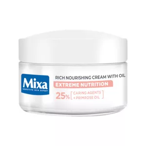 Mixa Przeciw przesuszaniu, odżywczy krem z olejkiem z wiesiołka, 50ml