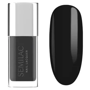 Semilac, klasyczny lakier do paznokci, 109 Classic Black, 9ml