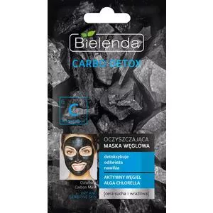 Bielenda Carbo Detox Oczyszczająca Maska Węglowa Do Cery Suchej i Wrażliwej, 8g