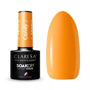 Claresa, Lakier hybrydowy, CANDY 2, 5g