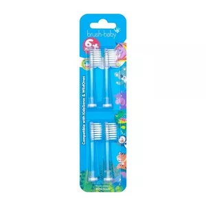 Brush-Baby KidzSonic & WildOnes końcówki do szczoteczki sonicznej 6+ 4szt.