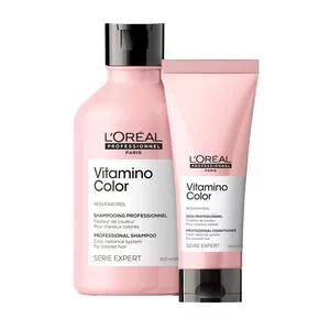 Loreal Vitamino Color, zestaw do włosów farbowanych, szampon + odżywka