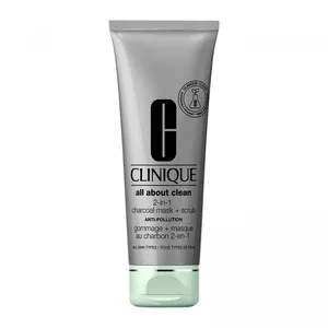 Clinique, All About Clean 2-in-1 Charcoal Mask + Scrub oczyszczająca maseczka do twarzy 100ml