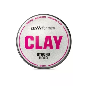 ZEW for Men, glinka do włosów, mocny chwyt i matowe wykończenie, śliwka japońska, 100ml