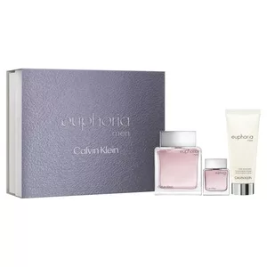 Calvin Klein Euphoria Men zestaw woda toaletowa spray 100ml + woda toaletowa spray 15ml + balsam po goleniu 100ml (M)