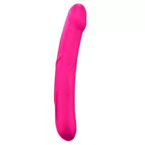 Marc Dorcel Real Sensation L silikonowe podwójne realistyczne dildo Magenta