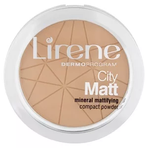 Lirene City Matt Mineral Mattifying Compact Powder mineralny puder matujący 03 Beżowy 9g