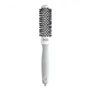 Olivia Garden Expert Blowout Shine, szczotka do modelowania i suszenia włosów, White&Grey 25mm