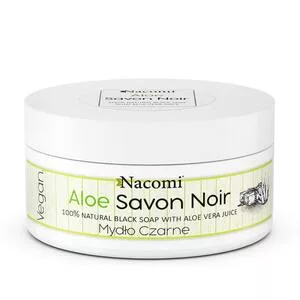 Nacomi, czarne mydło, Aloes, 125g