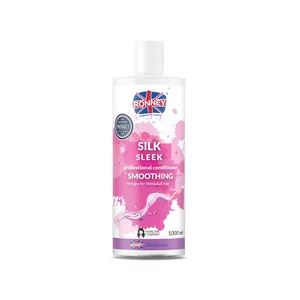 Ronney Professional Conditioner Smoothing Silk Sleek, Odżywka wygładzająca do włosów cienkich i matowych 1000ml