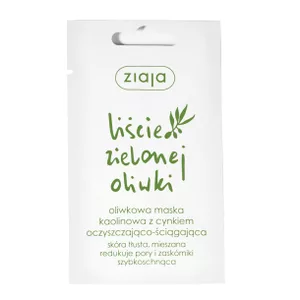 Ziaja Liście Zielonej Oliwki, maska kaolinowa oczyszczająco-ściągająca, 7ml