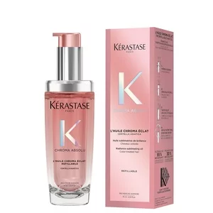 Kerastase Chroma Absolu, rozświetlający olejek do włosów farbowanych do wielokrotnego napełniania, 75ml