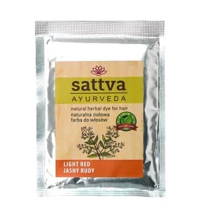 Sattva Natural Herbal Dye for Hair naturalna ziołowa farba do włosów Light Red 10g