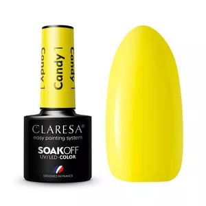 Claresa, Lakier hybrydowy, CANDY 1, 5g