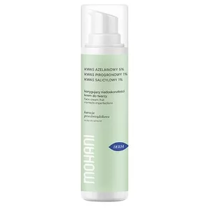 Mohani Derm krem korygujący do cery trądzikowej z kwasem azelainowym 5% kwasem pirogronowym 1% i kwasem salicylowym 1% 50ml
