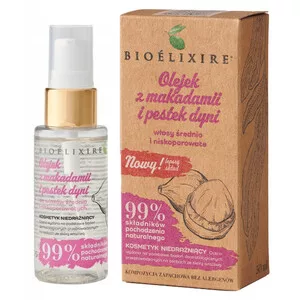 Bioelixire Organic, wegański olejek z makadami i pestek dyni, 50ml