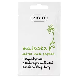 Ziaja Ogórek, enzymatyczna maseczka z mikrogranulkami, 7ml