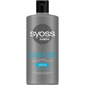 Syoss, Men Clean & Cool Shampoo szampon do włosów normalnych i przetłuszczających się 440ml