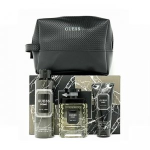 Guess Uomo zestaw woda toaletowa spray 100ml + dezodorant spray 226ml + żel pod prysznic 100ml + kosmetyczka (M)