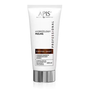 Apis Coffee Shot, Hydrożelowy peeling z kwasem kawowym i ziarenkami kawy arabica, 200ml