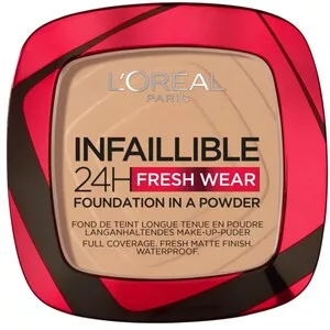 L'Oreal Paris Infaillible 24H Fresh Wear Foundation in a powder, podkład 140 Golden Beige, 9g