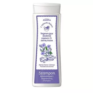 Joanna Z Apteczki Babuni, szampon regenerujący Siemię lniane i lukrecja, 300ml