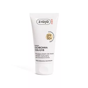 Ziaja Med Kuracja ochronna, SPF 50+ tonujący krem do twarzy odcień naturalny, 50ml