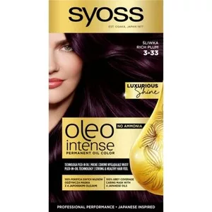 Syoss, Oleo Intense farba do włosów trwale koloryzująca z olejkami 3-33 Bogata Śliwka