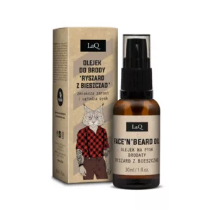 LaQ Ryszard z Bieszczad, olejek do pielęgnacji brody i skóry twarzy, czarny, 30ml