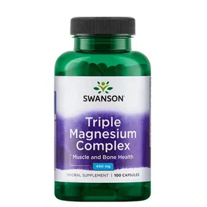 Swanson, triple magnesium complex, 100 kapsułek