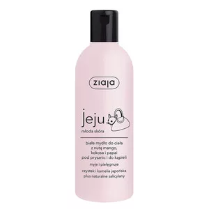 Ziaja Jeju, białe mydło do ciała z nutą mango, kokosa i papai, 300ml