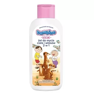 Bambino Dzieciaki żel do mycia ciała i włosów 2w1 dla dzieci, Bolek i Lolek Surykatki 400ml