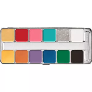 Kryolan, Pintura Water Color Palette 12 Colors, paleta farb do twarzy, Pintura 1