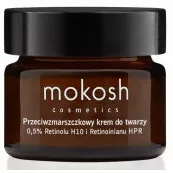 Mokosh, przeciwzmarszczkowy krem do twarzy 0,5% Retinolu H10 i Retinoinianu HPR, 15ml