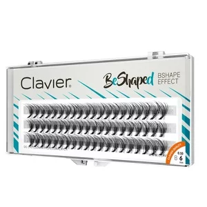 Clavier BeShaped jedwabne kępki rzęs skręt B 10D 6mm