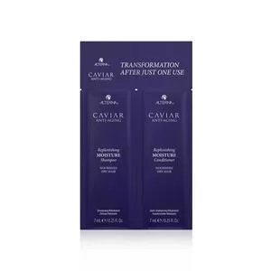 Alterna Caviar Anti-Aging, szampon i odżywka nawilżająca do włosów suchych, 2x7ml