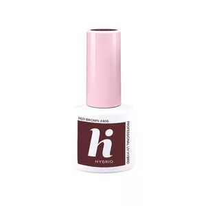 hi hybrid, lakier hybrydowy, 5ml, #406 Red Brown