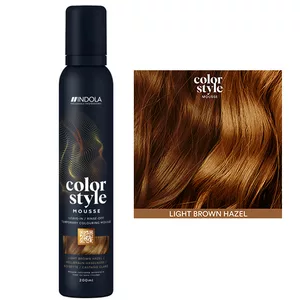 Indola Profession Color Style Mousse, pianka koloryzująca, jasnobrązowy orzechowy, 200ml