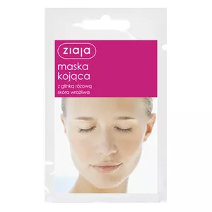 Ziaja, kojąca maska do twarzy z glinką różową, 7ml