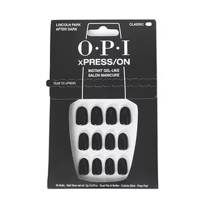 OPI xPRESS/ON, zestaw sztucznych paznokci, czarno-fioletowe