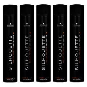 Schwarzkopf Silhouette, bardzo mocny lakier do włosów, wielopak, 5x750ml