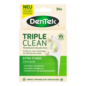 Dentek, wykałaczka z nicią dentystyczną Eco Triple Clean 36 szt.