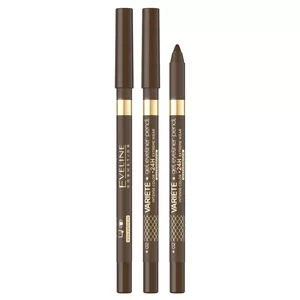 Eveline Variété, wodoodporna żelowa kredka do oczu, 02 brown