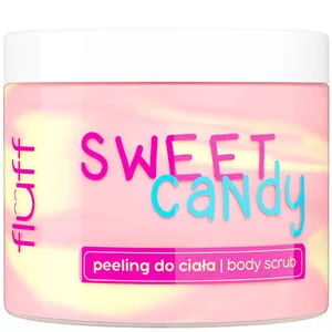 Fluff, peeling do ciała o zapachu słodkich cukierków, 160ml