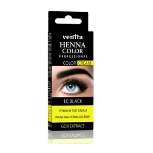 Venita Professional Henna Color Cream henna do brwi w kremie 1.0 Black 30g