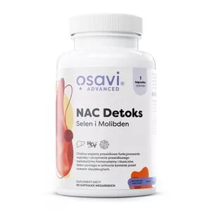 Osavi NAC Detoks Selen i Molibden suplement diety 60 kapsułek