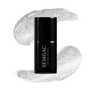 Semilac, lakier hybrydowy, 605 White Flash, 7ml