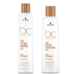 Schwarzkopf BC Time Restore, zestaw do włosów dojrzałych, szampon 250ml + odżywka 200ml