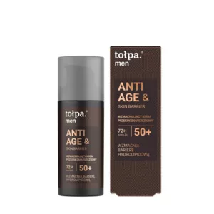 Tołpa Men, anti age&skin barrier, wzmacniający krem przeciwzmarszczkowy 50+, 50ml