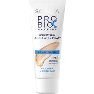Soraya Probio Make-up, Prebiotyczny podkład kryjący, 02 naturalny, 30ml